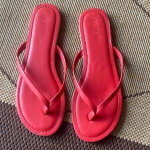 J. Crew Women's Vibrant Red Sandals